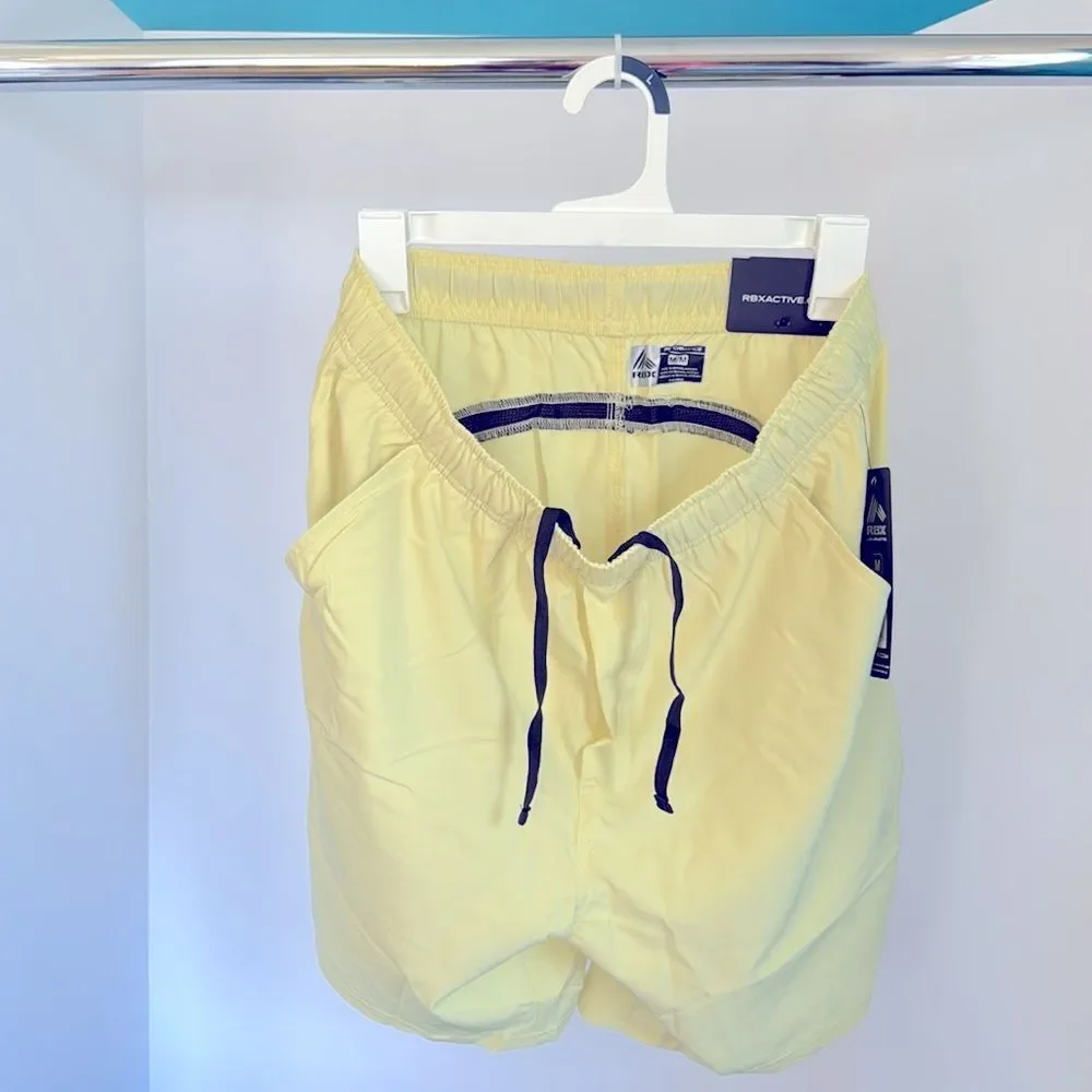 RBX  New Yellow Athletic Shorts with pockets